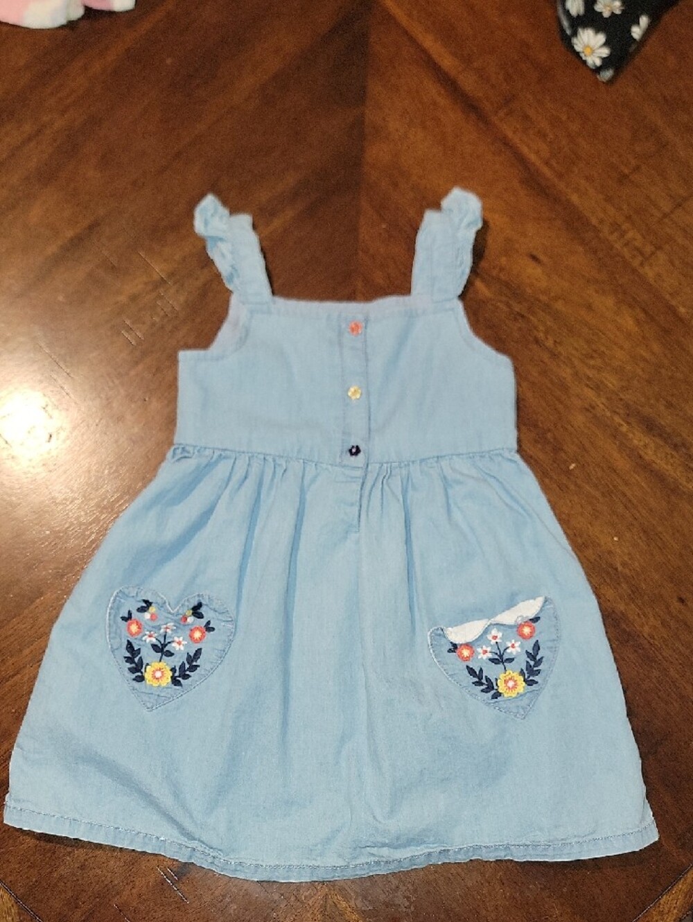 Lot 13 2T Toddler Girl Sundresses, Romper, Set, And Denim Vest Cat&Jack,Old Navy - Picture 4 of 14